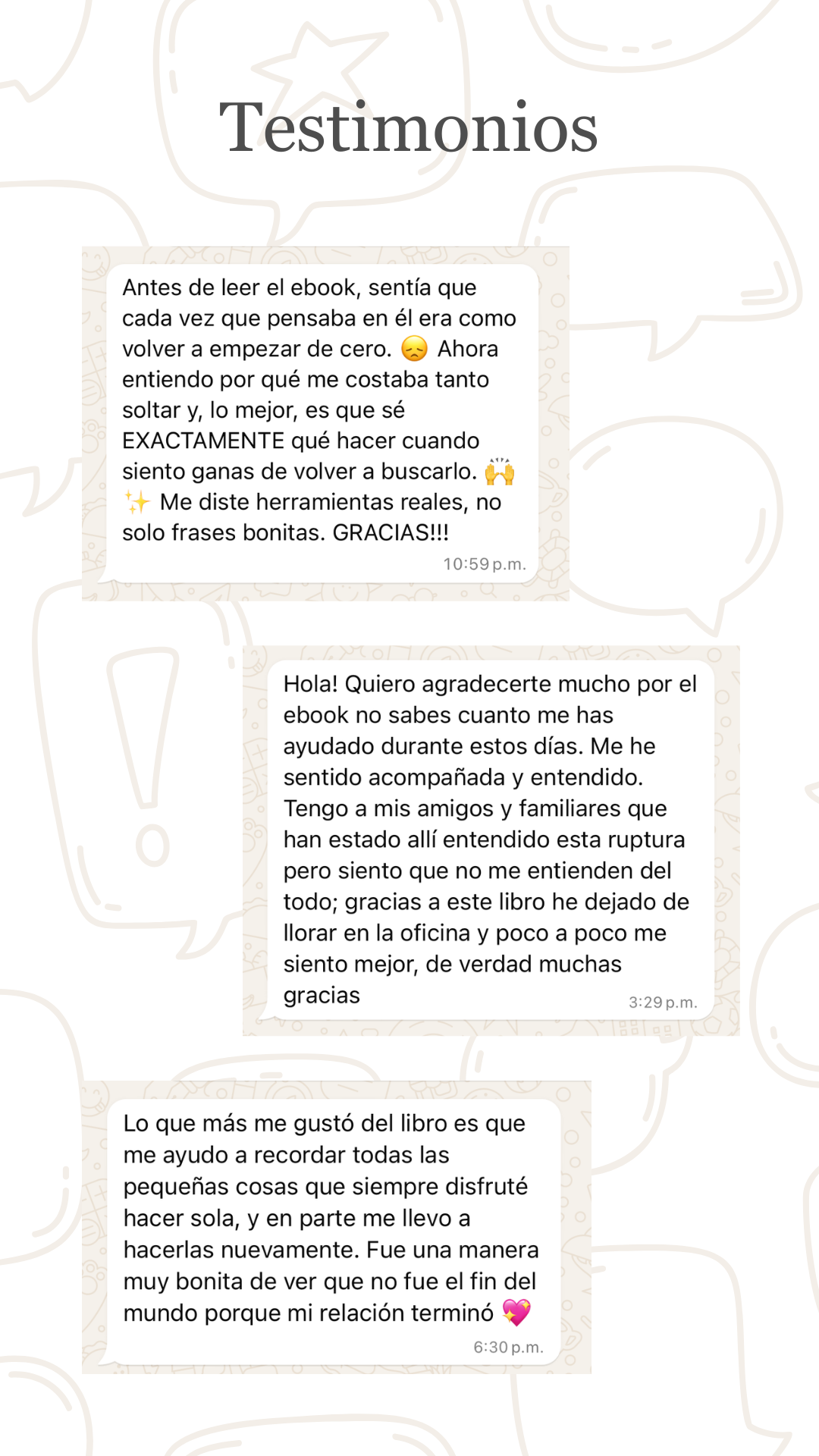Mensajes reales de lectoras - captura 2